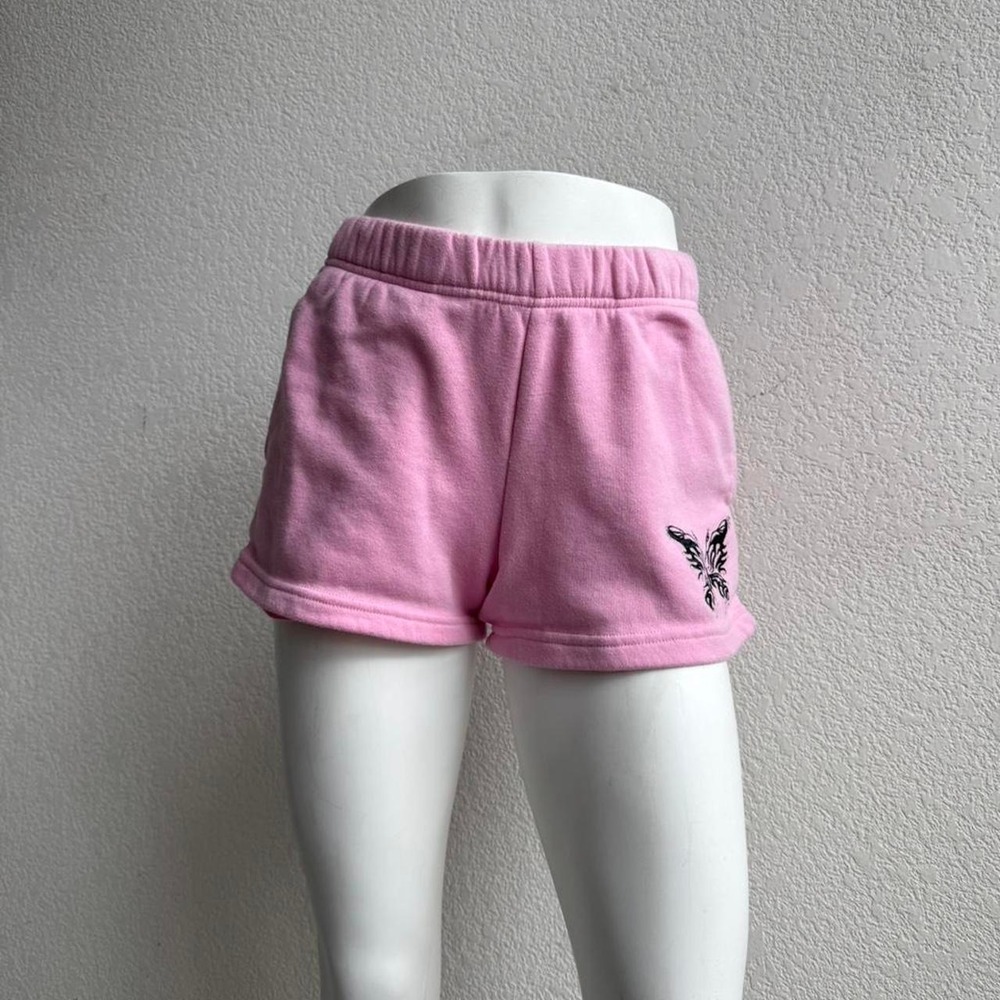 Empyre pink butterfly mini shorts
